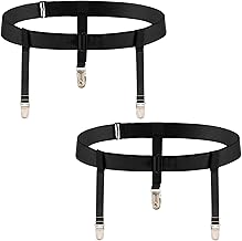 Women's Plus Size Thigh Garter Belts, Adjustable High Elastic Garter Belt and Stockings Set