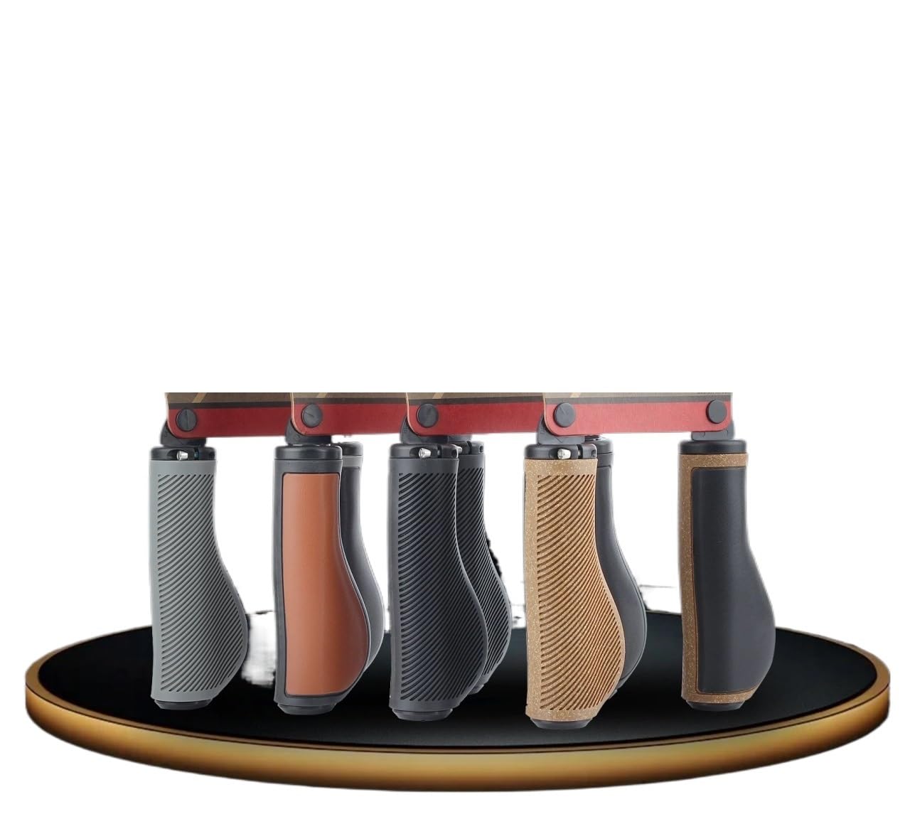 Fahrradgriffe MTB Retro Leder Griffe Fahrrad Große Pad Grip Rennrad Lock-on Griff Abdeckung for Klapp Fahrrad Zubehör Lenkergriffe Fahrrad