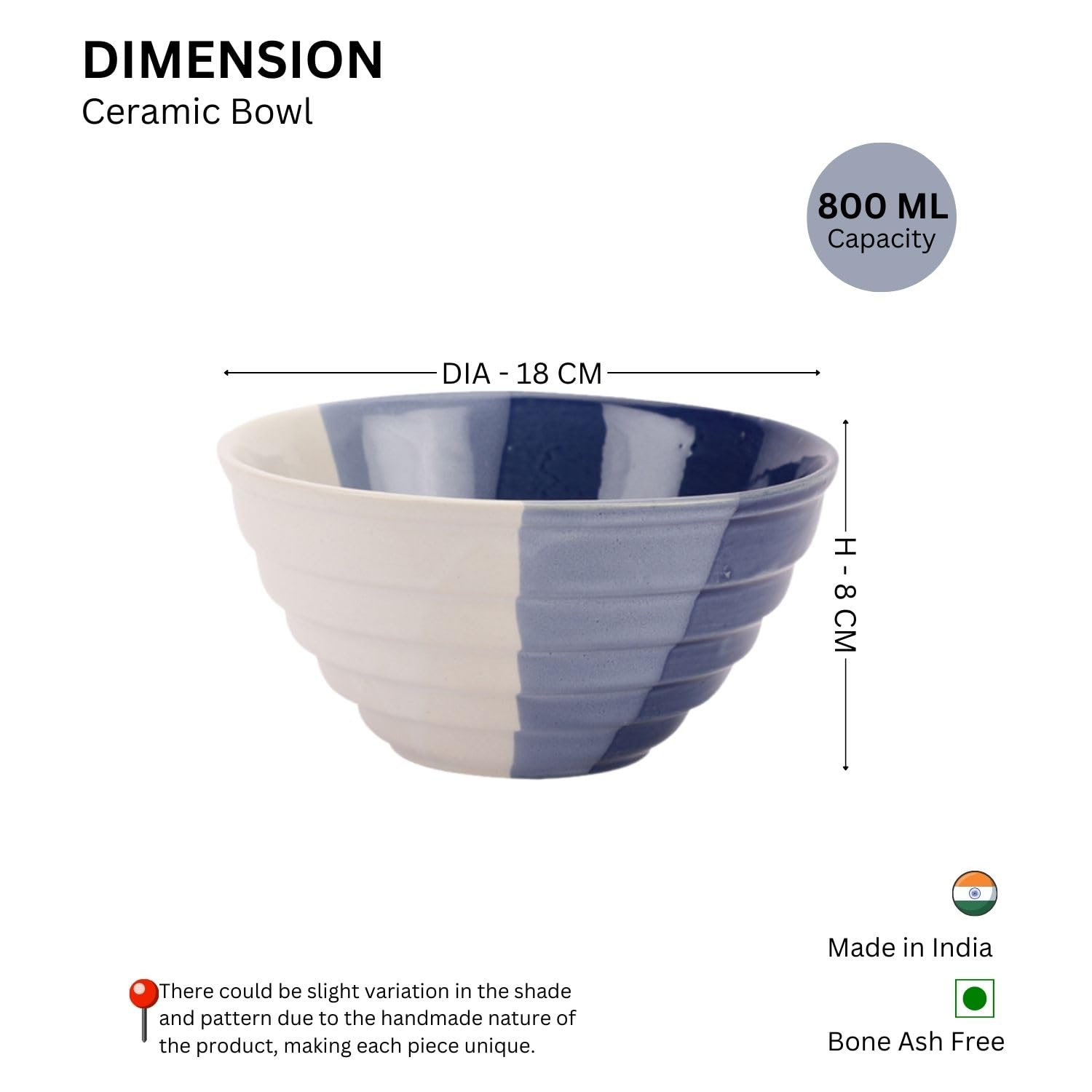 VarEesha Ebony Glossy Black Ceramic Serving Bowls Set (4 Pieces,350 ML) | Handpainted Microwave Safe Bowls for Kitchen Serving Bowls for Snacks Cermic Bowls Set 1