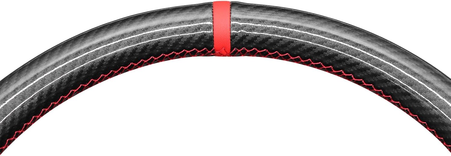 MEWANT Steering Wheel Cover for Chevy Silverado 1500/2500/3500 2003-2006 /Trailblazer 2002-2009 Hand-Stitched Car Steering Wrap