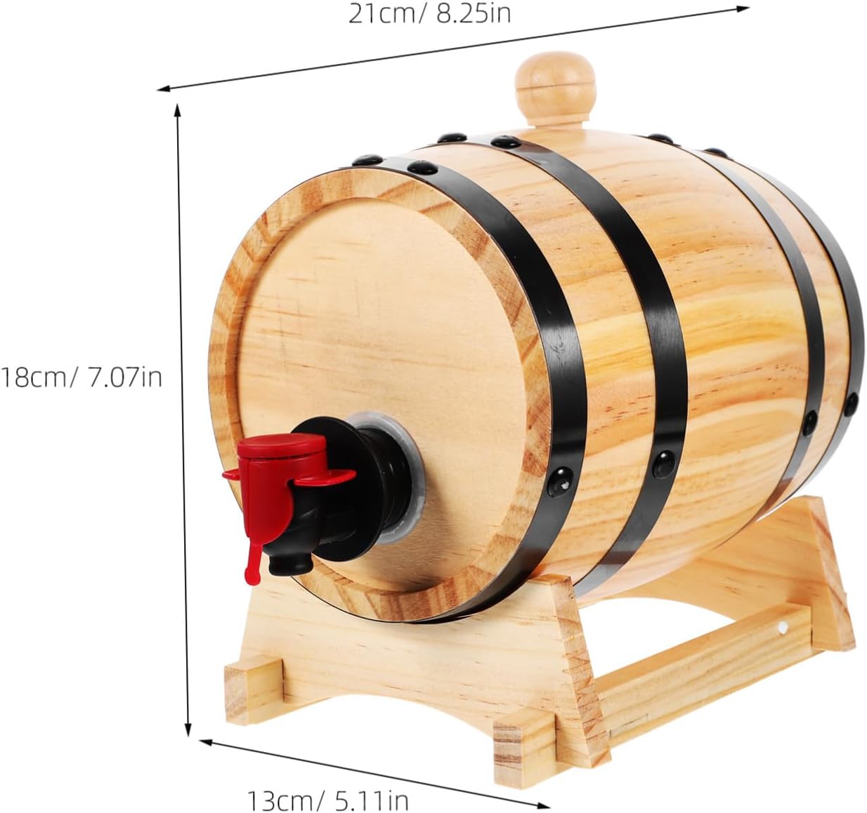 Beer Brewing Barrels Oak Wine Barrel Wooden Drink Dispenser for Spirits Beer