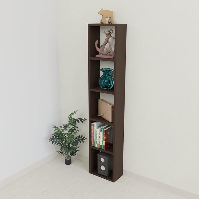 DFC Brion Engineered Wood Bookshelf Rack for Home Decor Living Room MDF ...