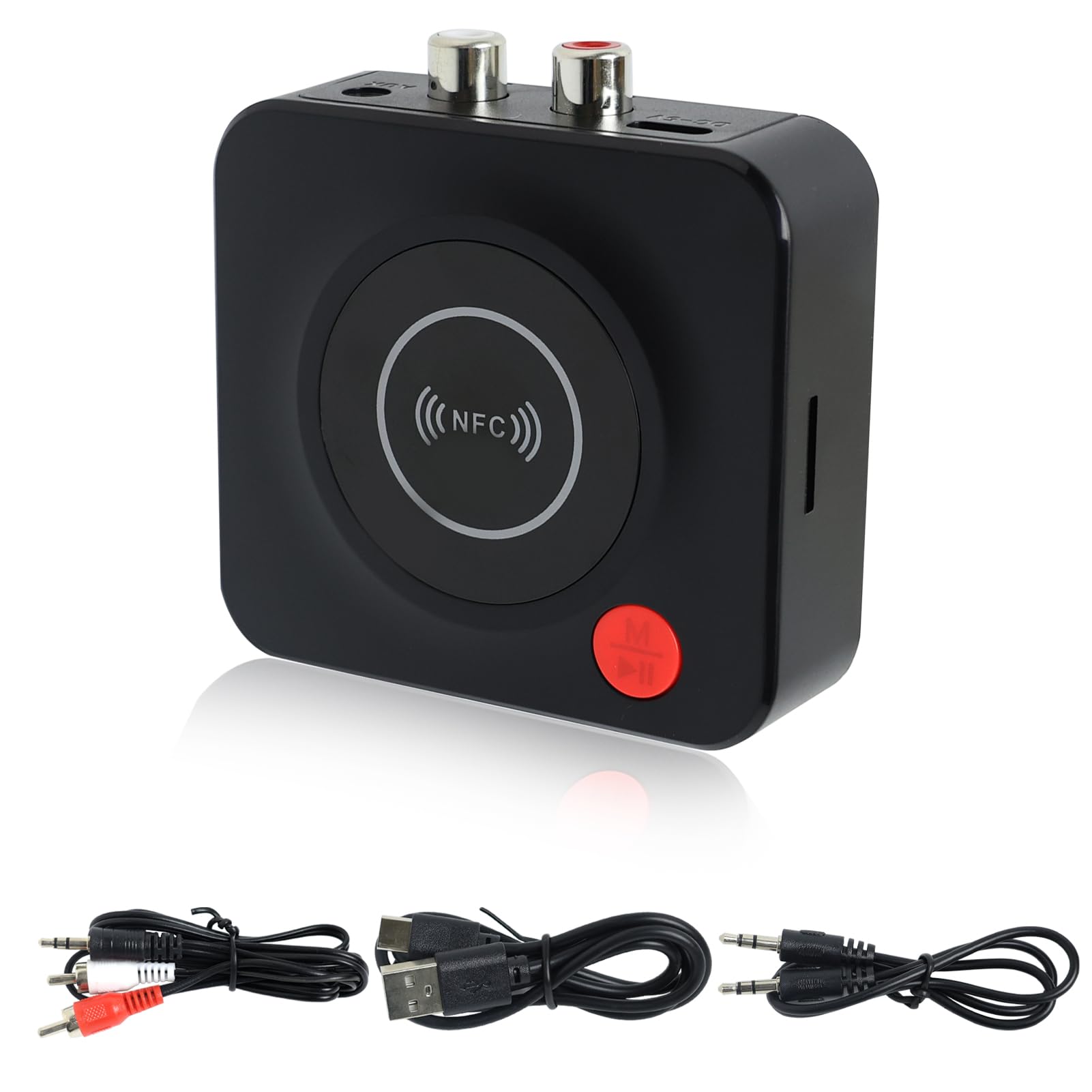 Bluetooth 5.2 ontvanger met 3,5 jack & cinch voor hifi-installatie Bluetooth 5.2 ontvanger met 3,5 jack & cinch voor hifi-installatie