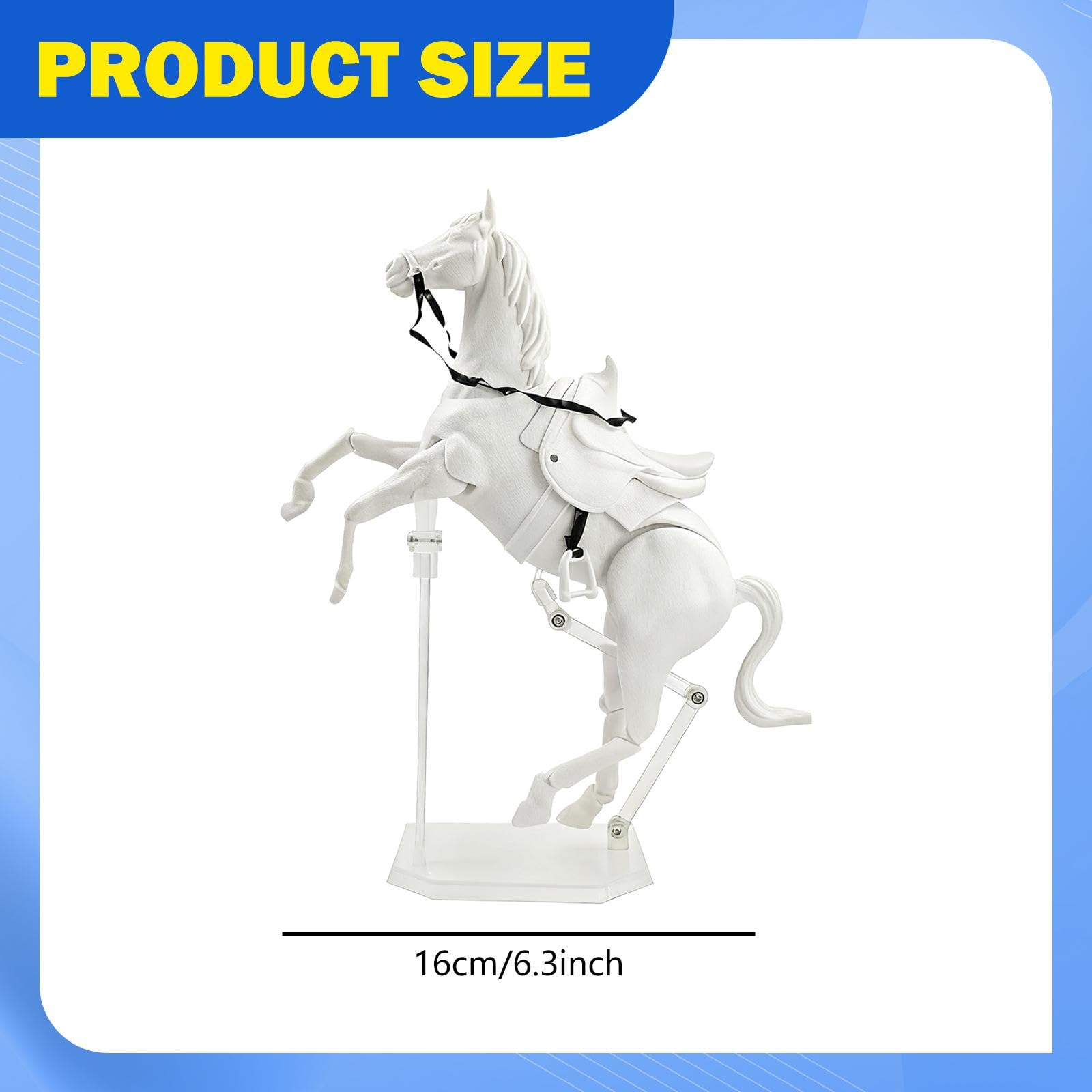 Action Figure di Cavallo con Articolazioni Mobili, Modello di Simulazione Ornamentale
