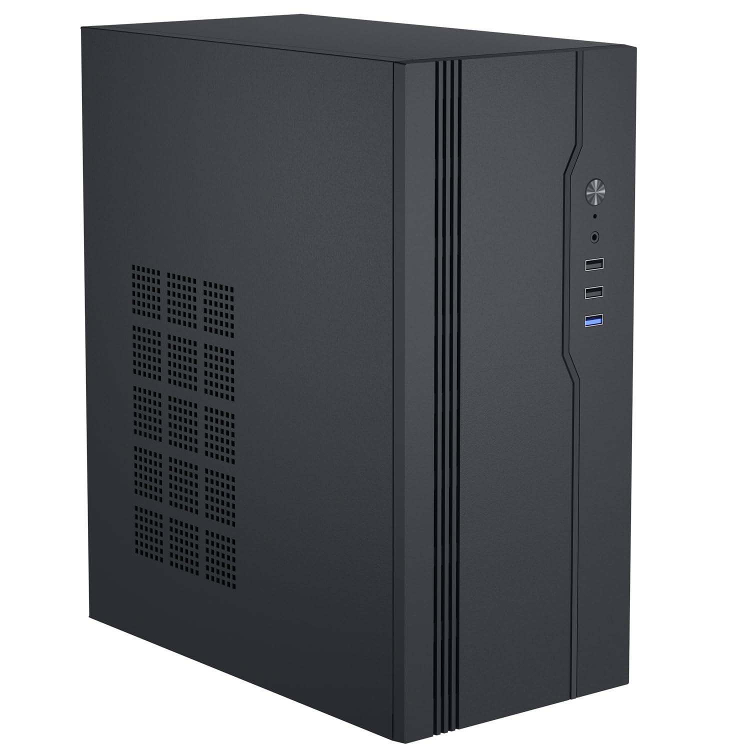Micro ATX Case PC Case, MATX Case Mini PC ITX Desktop Computer Case Support Micro ATX MATX ITX Mini PC with USB3.0, Support 3.5'' HDD & 2.5'' SSD