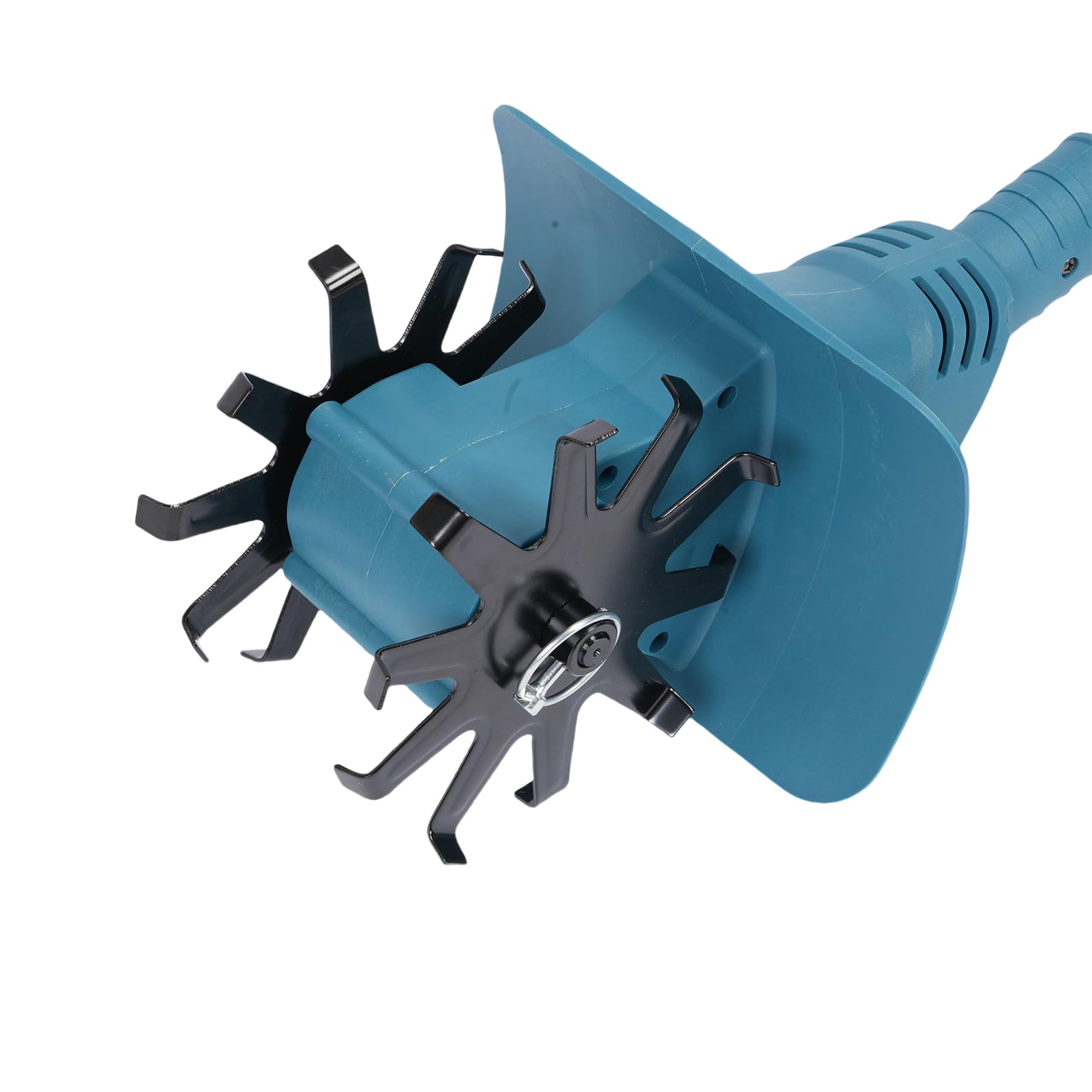 Cultivador eléctrico inalámbrico de 21 V, Potente, 330 RPM, Alta Velocidad, con 2 púas de Acero, batería Recargable de 1300 mAh para césped, jardinería, Cultivo de Suelo, 7
