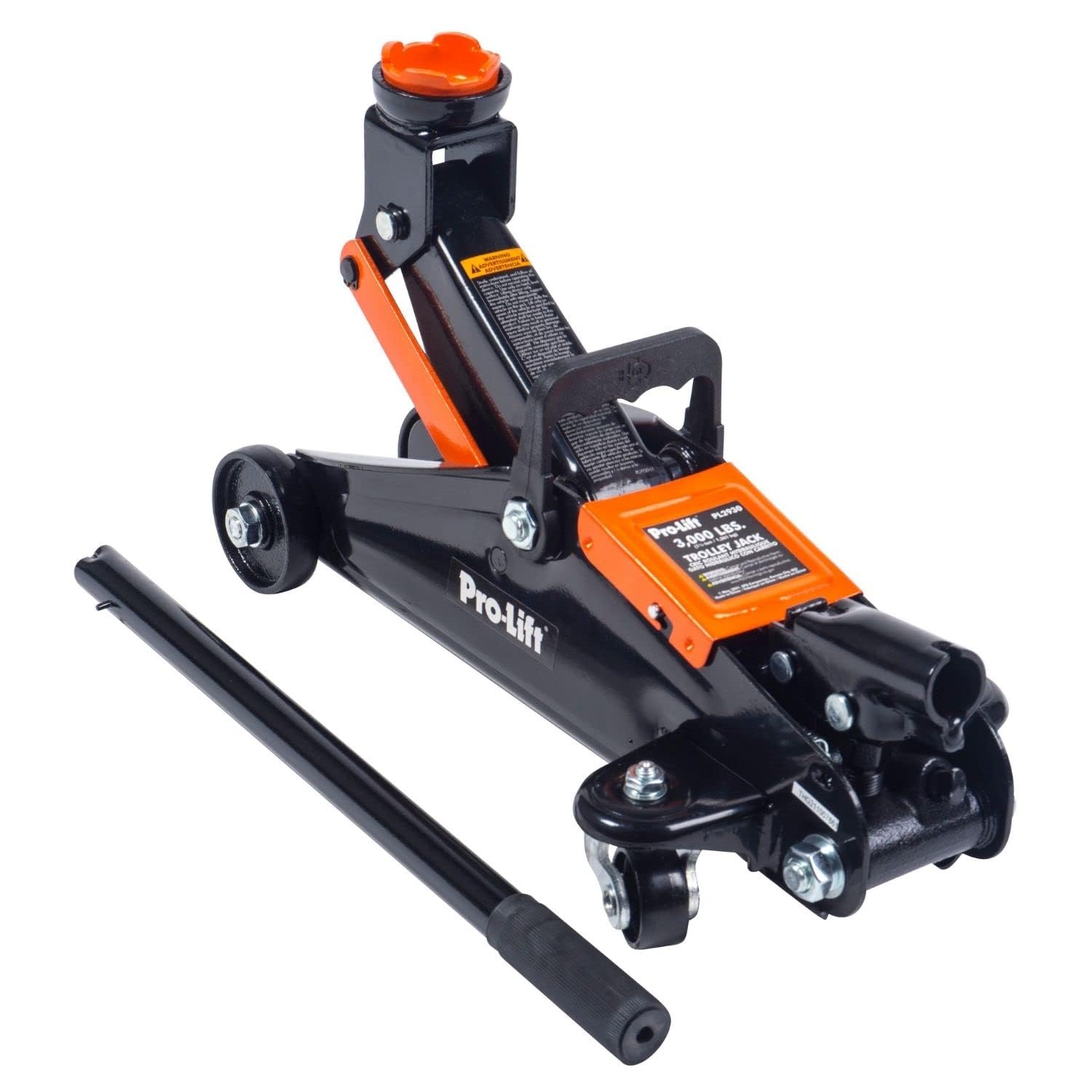 Pro-LifT F-2315PE Grey Hydraulic Trolley Jack Car Lift with Blow Molded Case-3000 LBS Capacity, 12 Inch, Black — Amazon image 5