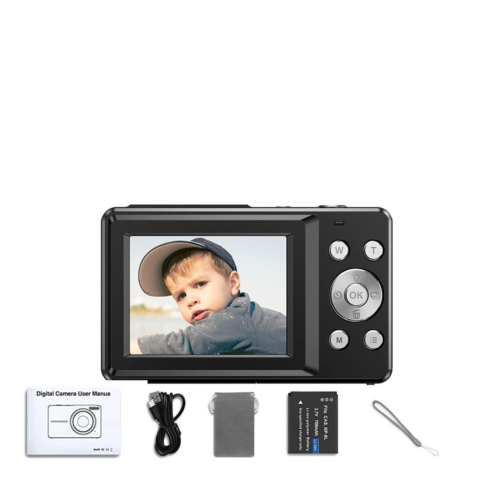 Appareil photo enfants et adultes portable noir, une idée cadeau créative