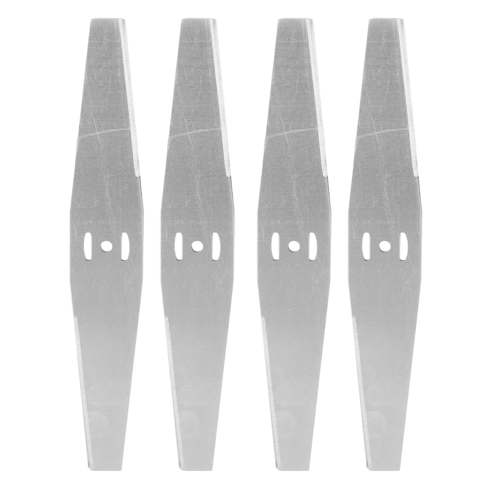 4PCS Blades Stainless Steel, 7.9 Inch Grass Trimmer Blades Replacement for Lithium Electric Lawn Mowers - AntiTangling Design & High Sharpness for Yard, Garden
