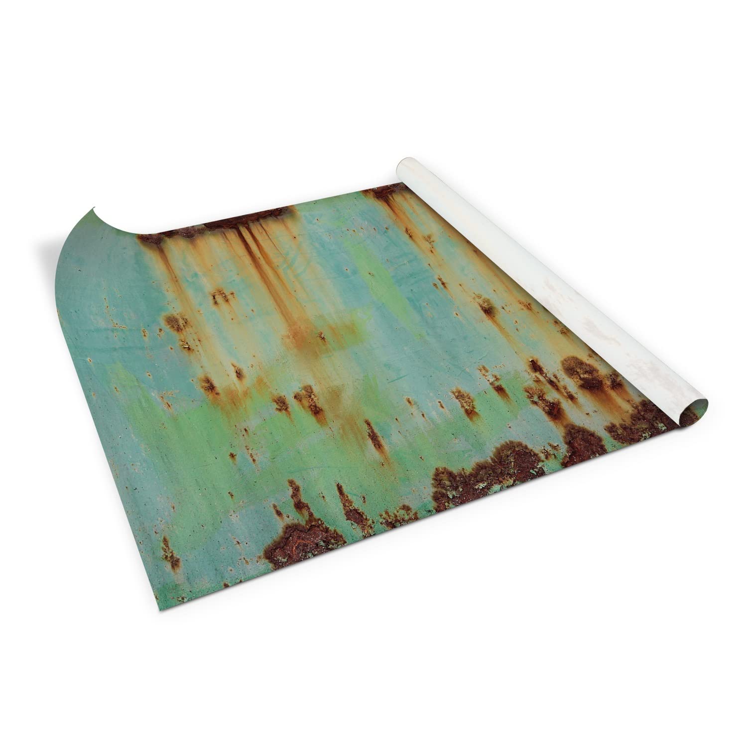 Feuille collante sur la commode style industriel mat 100x50 cm pour relooker un salon urbain