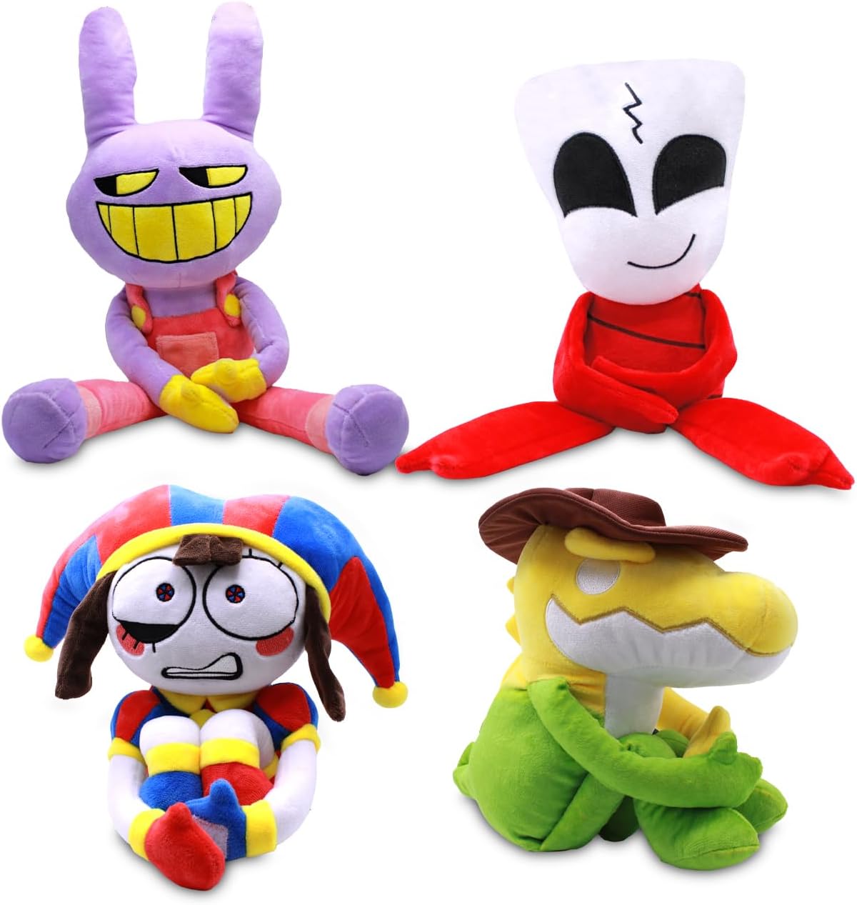 Just Toys LLC The Amazing Digital Circus – 10″ Pomni Plush Toy, Officially Licensed, Ultra-Soft & Collectible Stuffed Animal (Pomni, Jax, Gangle, Gummigoo) - Image 5