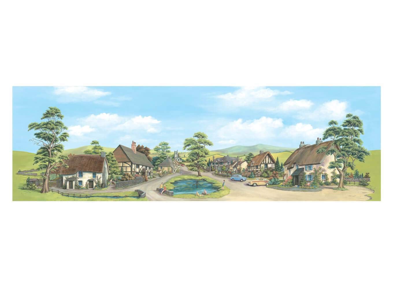 PECO SK-37 City Centre 178x559mm Manyways Scenic Background