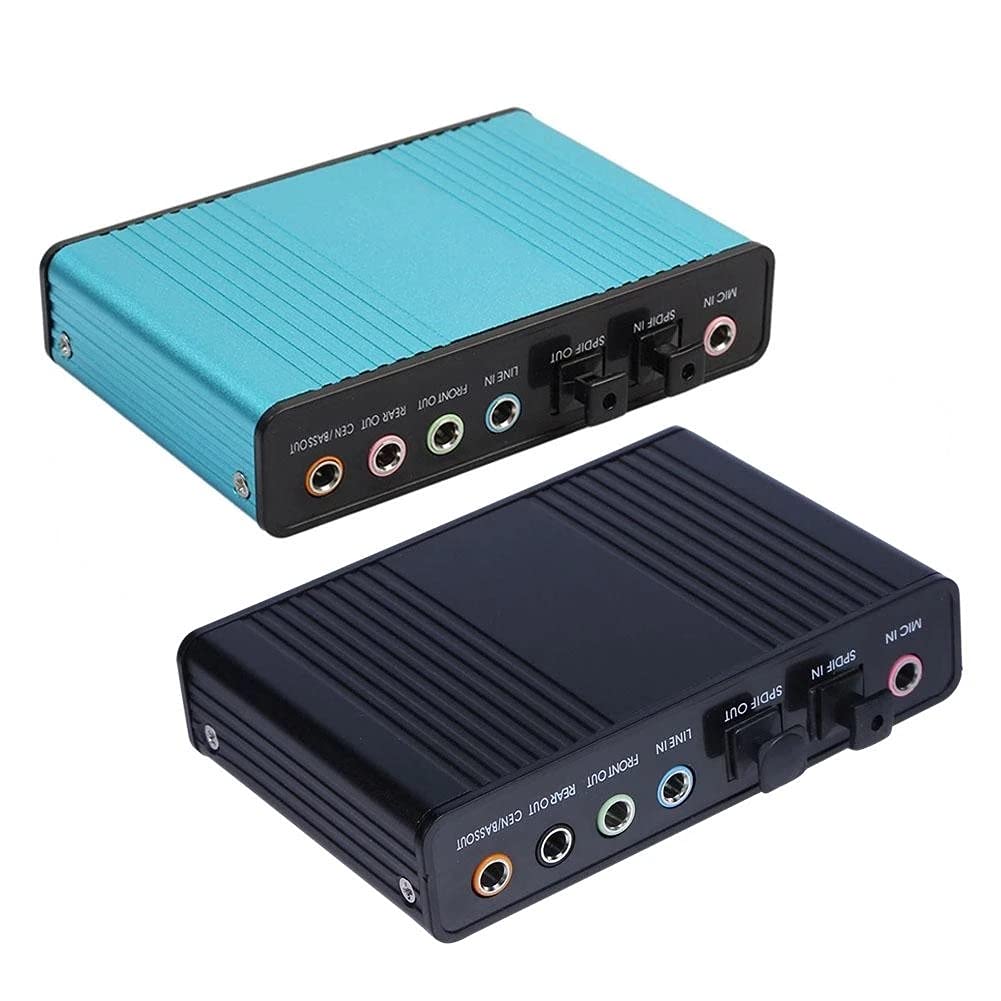 Carte Son Externe Optique USB 6 canaux 5.1 pour Ordinateur Portable, Carte Son Externe USB Professionnelle