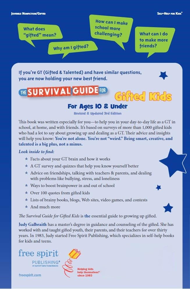The Survival Guide for Gifted Kids: For Ages 10 & Under (Survival Guides for Kids) - Image 2