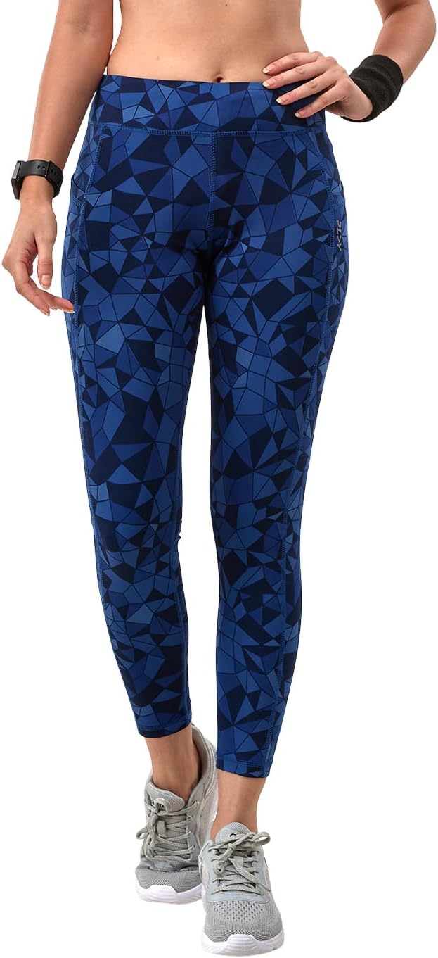 Dry Fit Women's Activewear Pants with Side Pockets | Stretchable Quick-Dry Workout Leggings Gym Yoga Pants