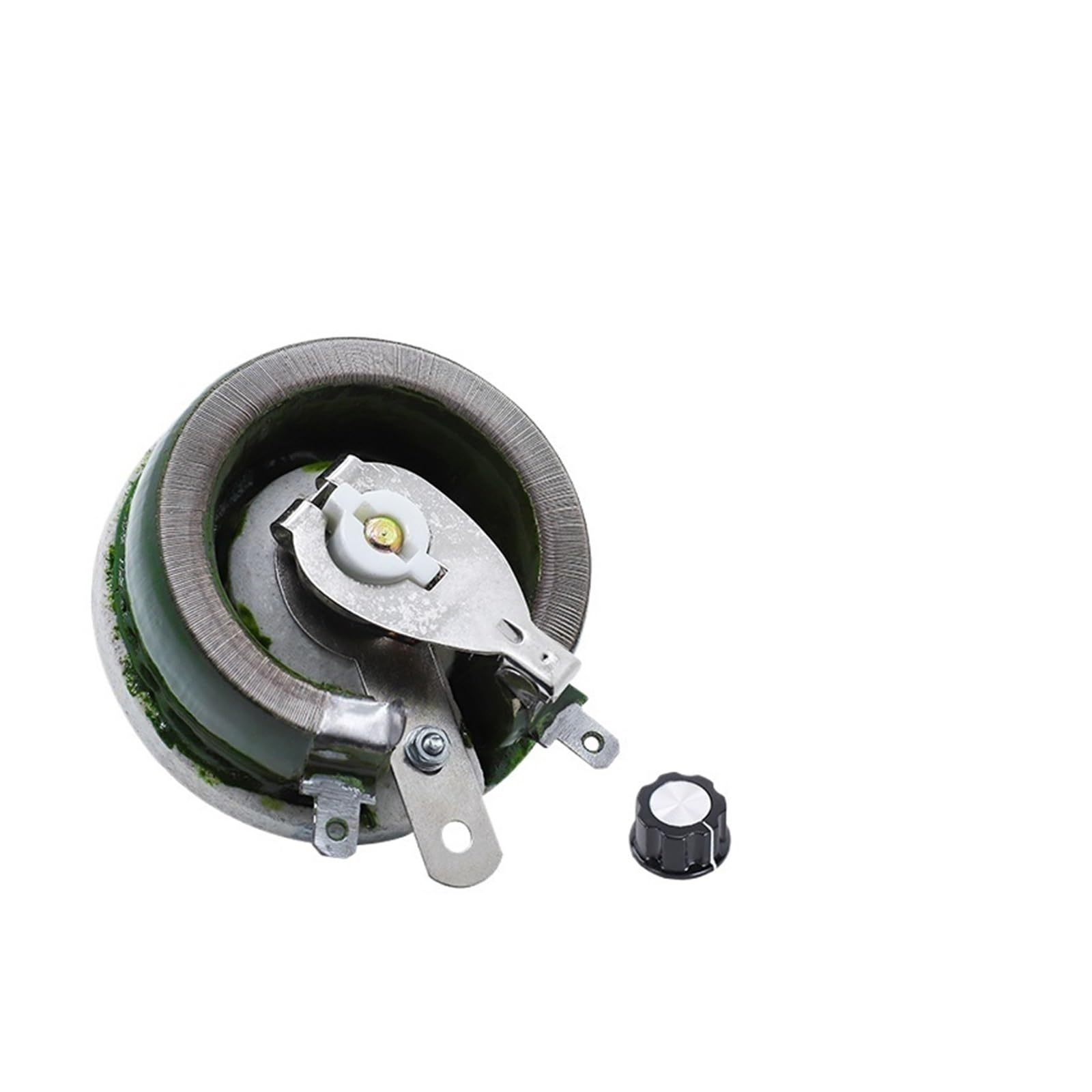 Rhéostat à disque réglable Résistance bobinée Variable rotative de rhéostat vert haute puissance Bc1-25W50W100W150W résistance réglable en forme de disque(25 Watts,Max 120 Ohm)