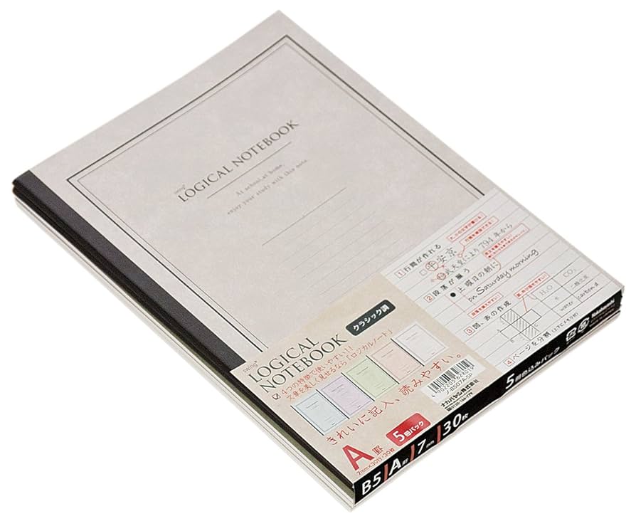 Tadashi Hayashiページ Amazon.co.jp: ナカバヤシ ロジカルノート B5 A罫 5冊パック