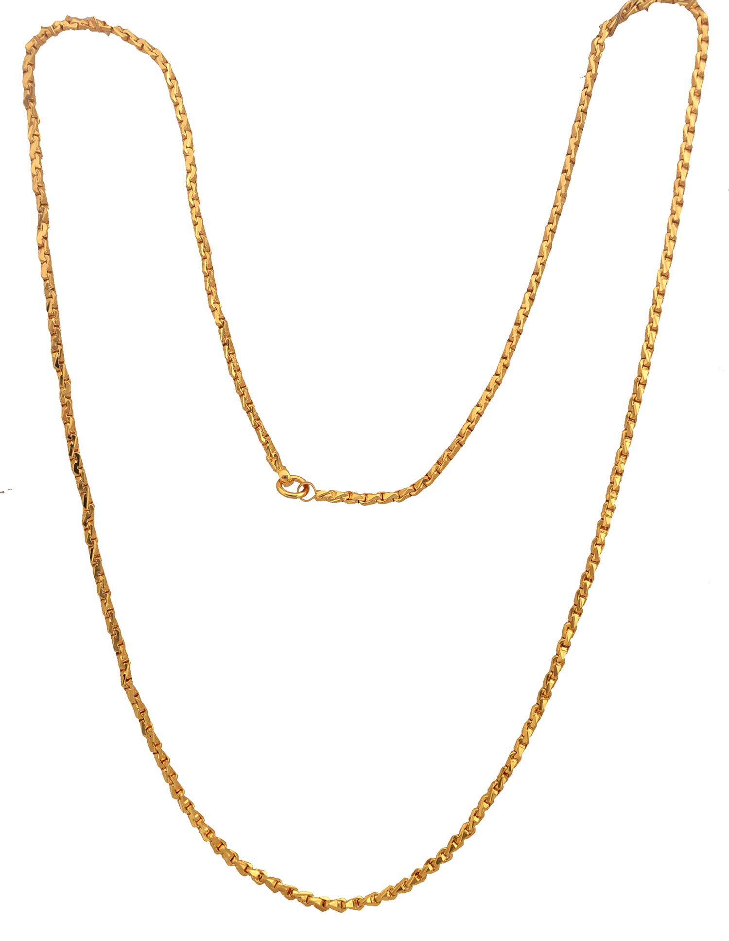 Radhas Creations LONG Traditional medium thickness chain Necklace Length 30 inches One Gram Gold Plated For Women and Girls No.21A (B0BRQNMZDK) Amazon Price History, Amazon Price Tracker