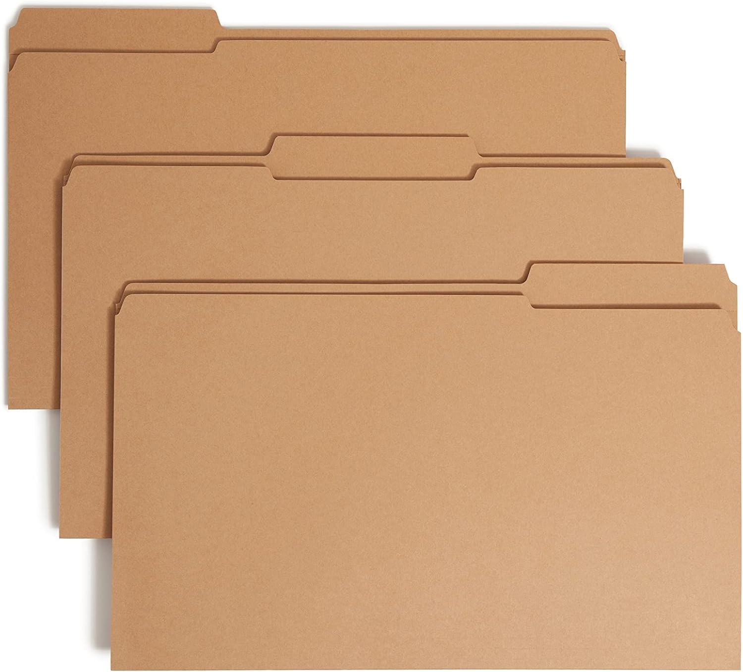 Smead 19834 Schnellhefter, 1 Verschluss, verstärkte 1/3-Schnittlasche, legale Größe, Kraftpapier, 50 Stück pro Box