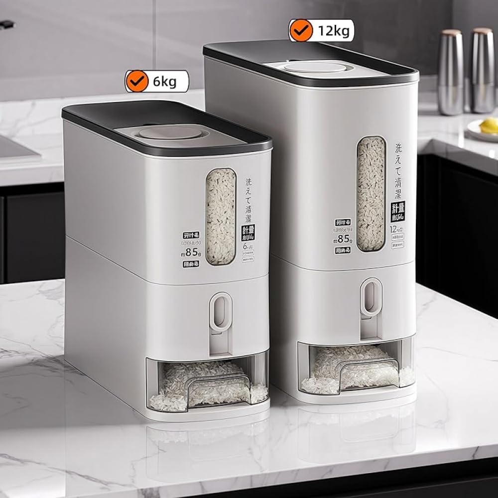 Amazon｜Zxyler おしゃれ米びつ 6.5kg/12kg 両対応ライスストッカー 1