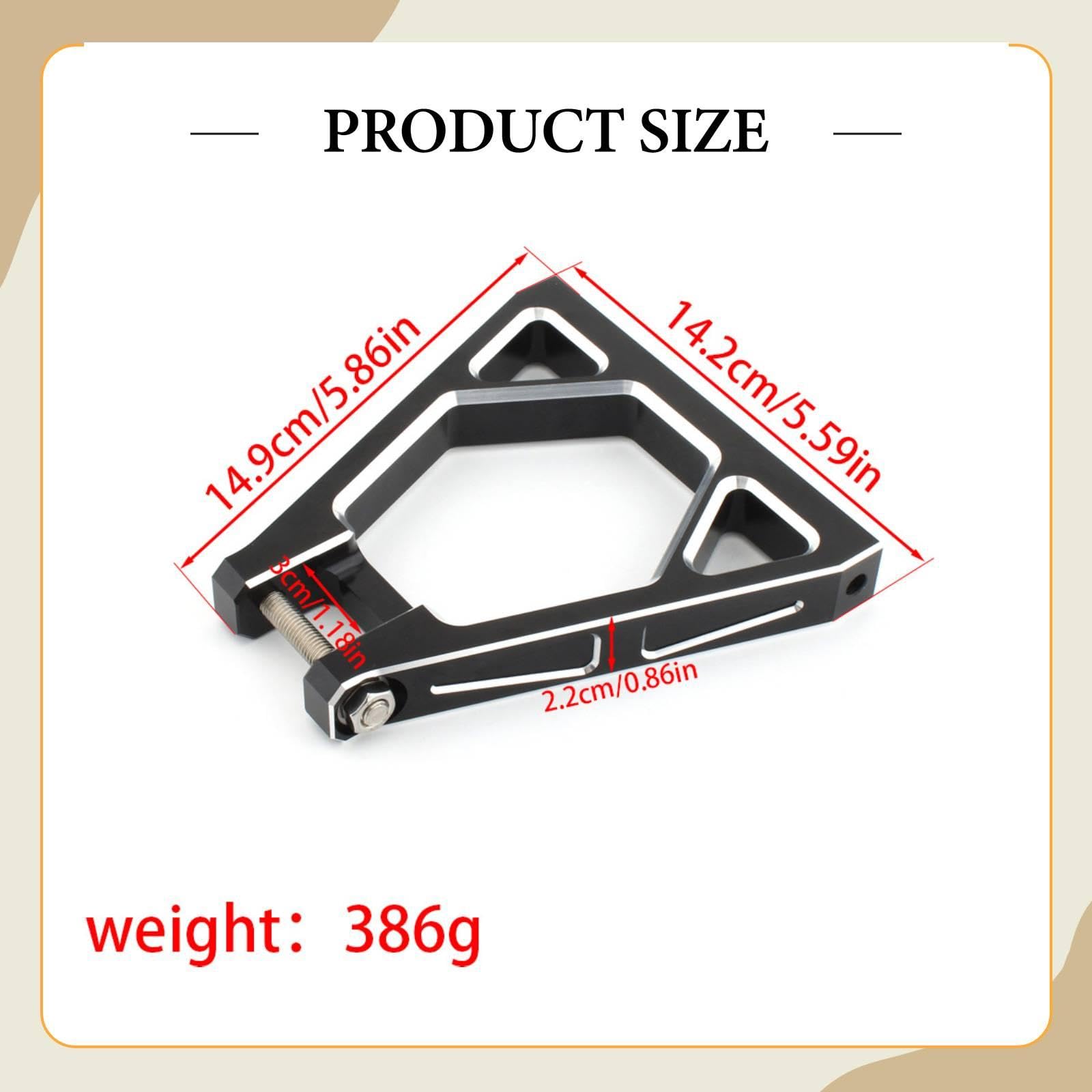 Modification du Support Triangulaire D'absorption des Chocs Arrière en Alliage D'aluminium, Support D'absorption des Chocs à Liaison Trian, Rouge
