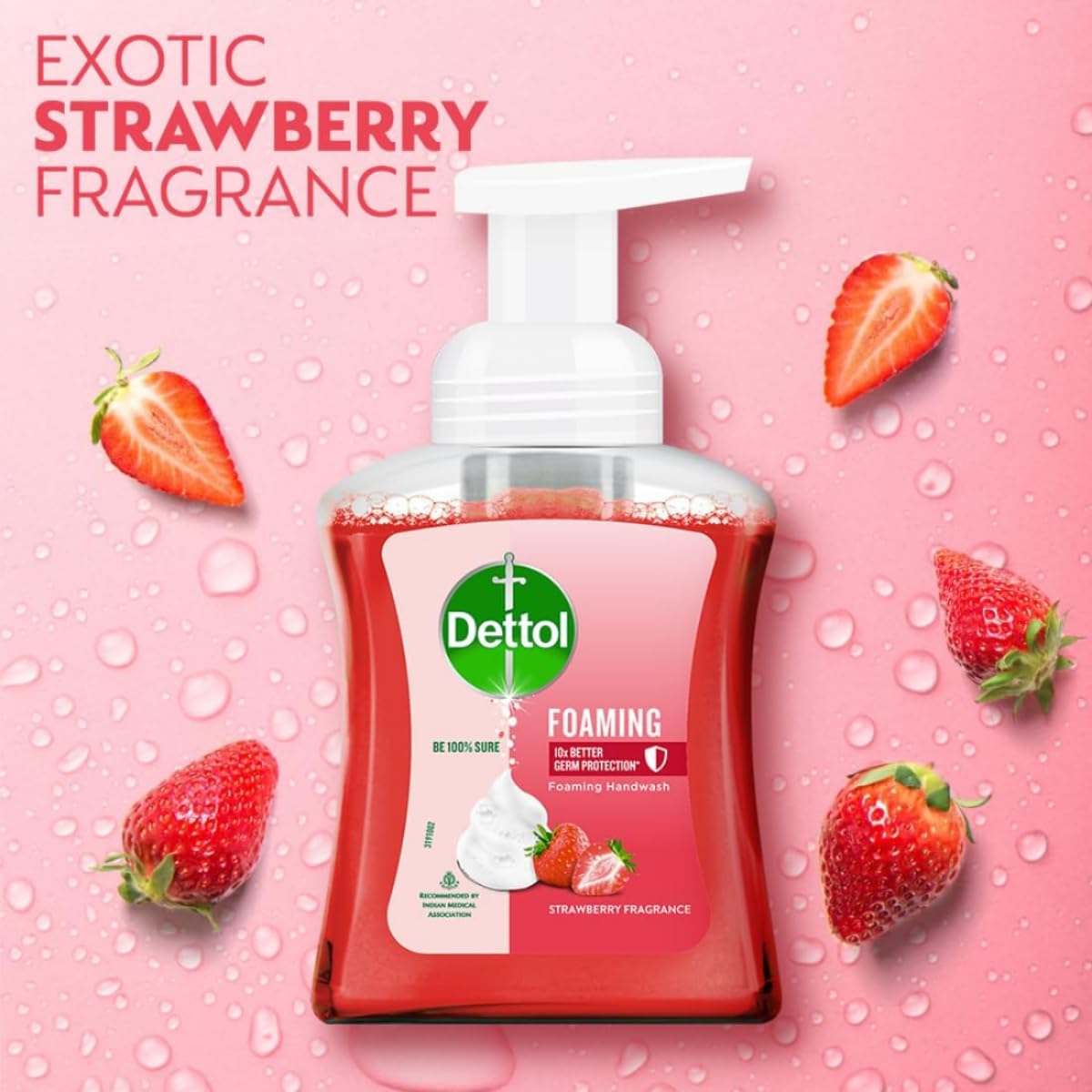 Dettol Foaming Handwash Pump Combo, Aloe Coconut & Strawberry (2 x 250ml) | Rich Foam | Moisturizing Hand Wash | Soft on Hands Dettol Foaming Handwash Pump Combo, Aloe Coconut & Strawberry (2 x 250ml) | Rich Foam | Moisturizing Hand Wash | Soft on Hands