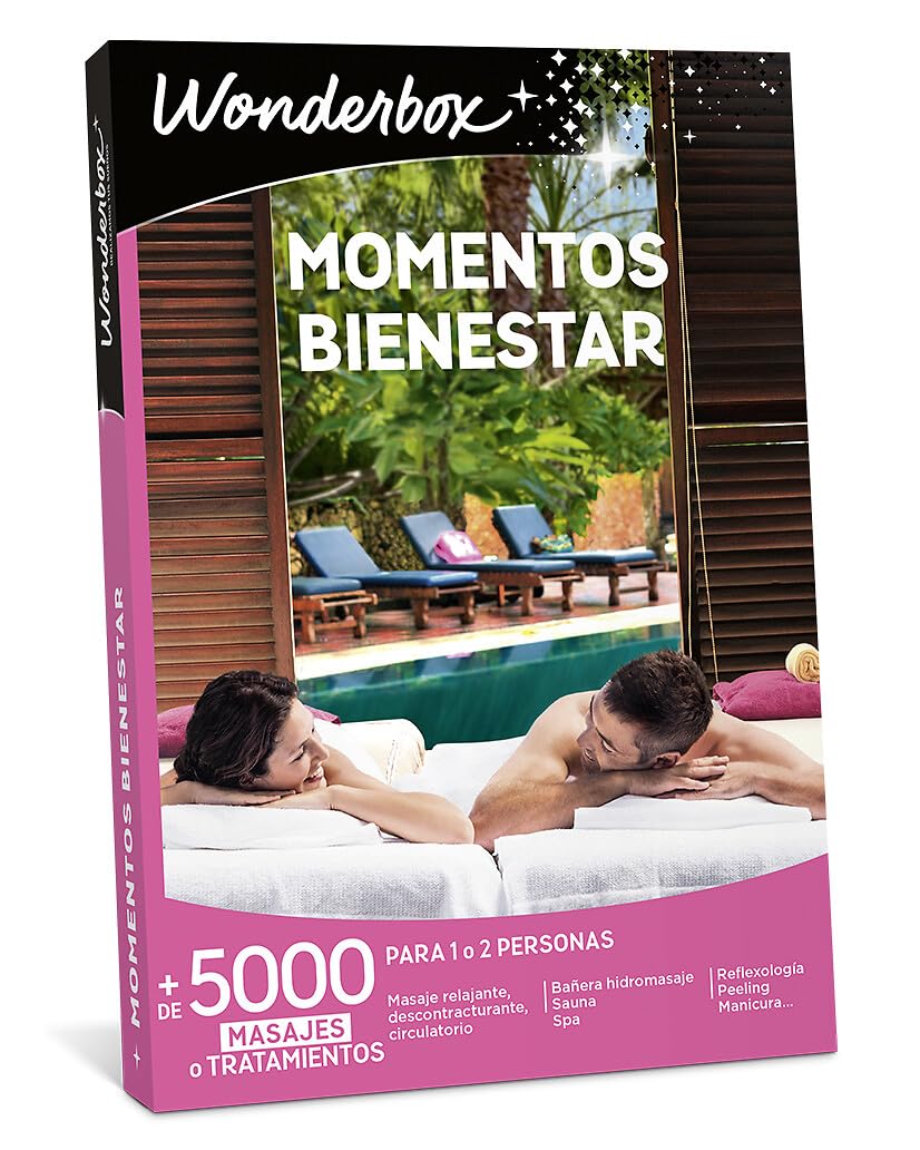 Caja Regalo Wonderbox Momentos Bienestar para Una o Dos Personas