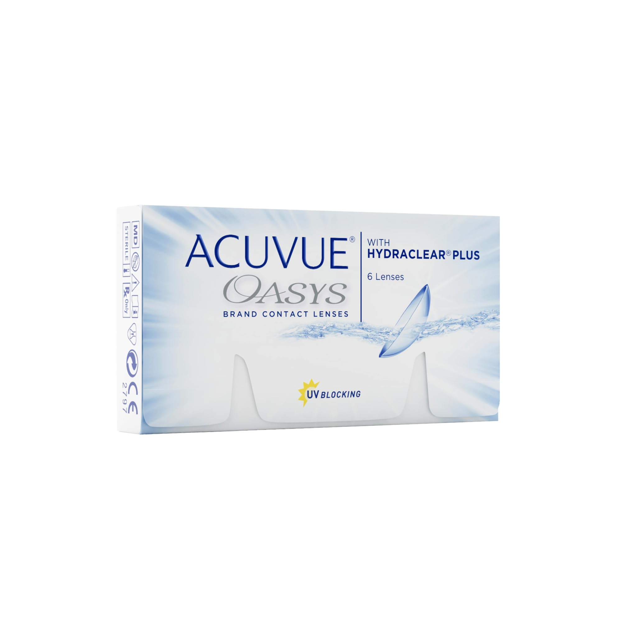 ACUVUE OASYS 2-Wochen-Kontaktlinsen für Tag und Nacht mit -3.50 dpt und BC 8.4 – UV Schutz, Austrocknungsschutz und extrem Komfortables Tragegefühl – 6 Linsen