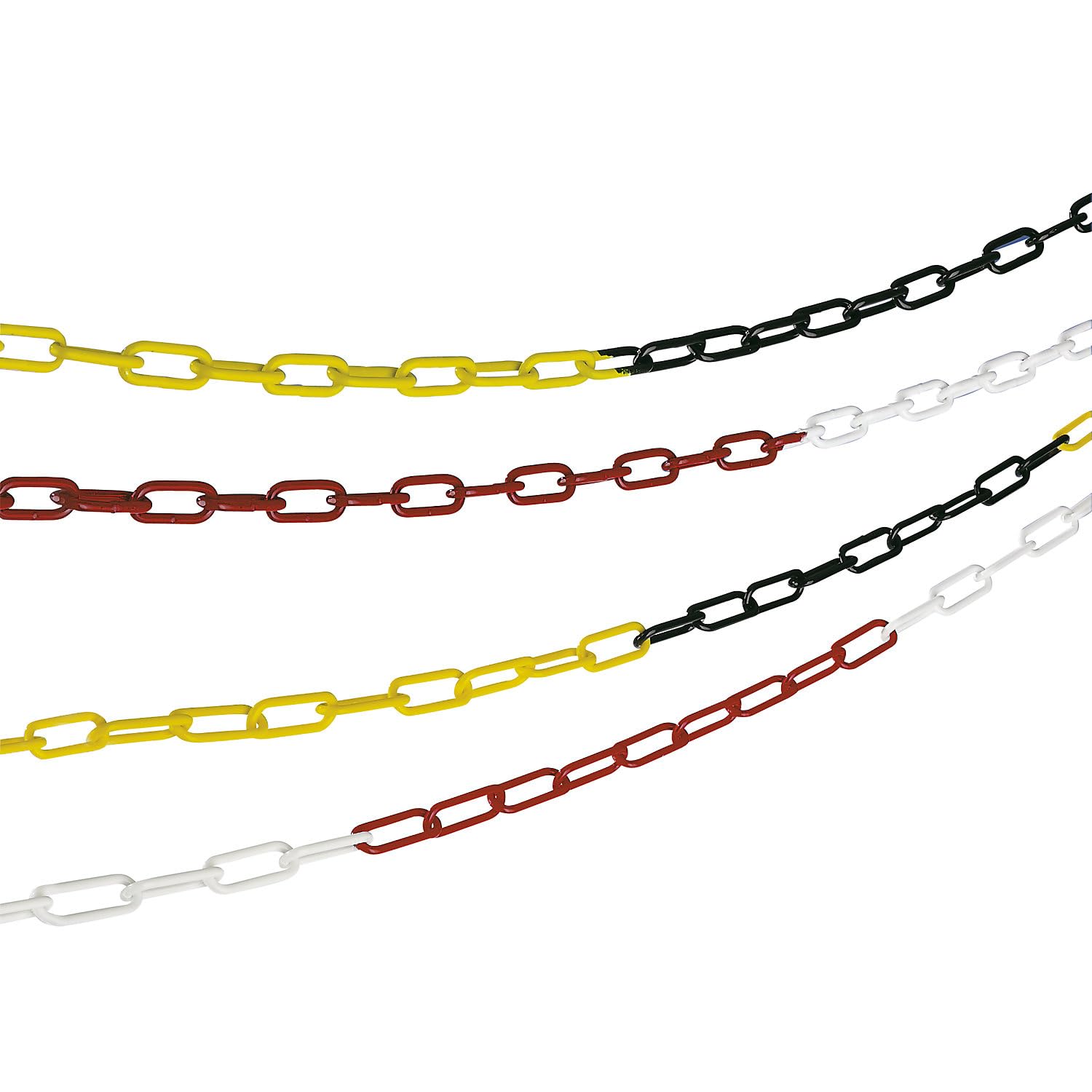 kaiserkraft | Catena in nylon | qualità MNK 6 | lunghezza 50 m | nero/giallo