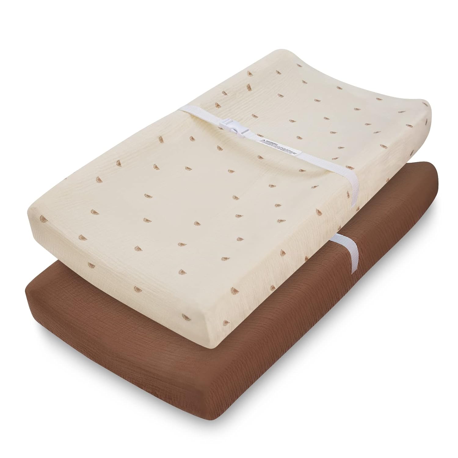 Muslin Changing Pad Cover for Baby Girls Boys, Cotton Natural Comfort Diaper Change