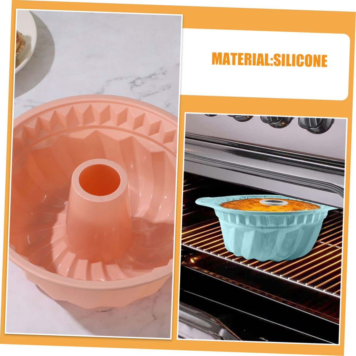 Mipcase 3piezas Moldes De Silicona Flexibles para Tartas y Pasteles Redondos Antiadherentes Adecuados para Lavavajillas