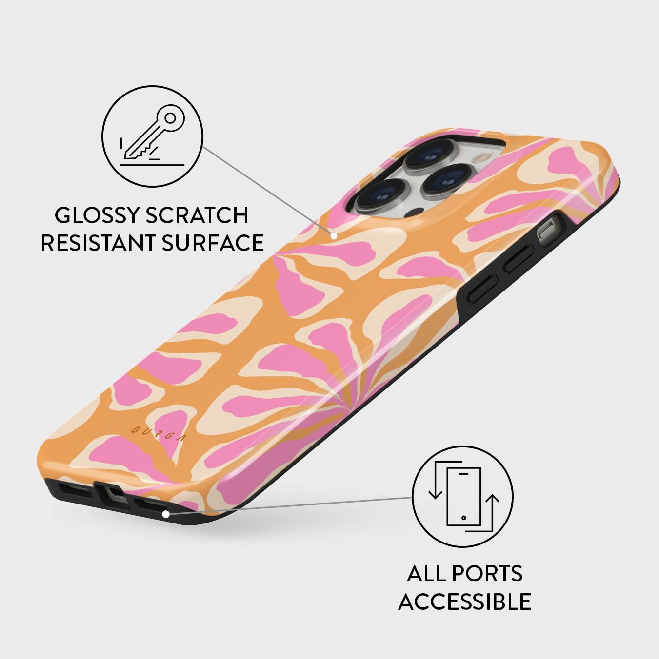 BURGA iPhoneケース iPhone14 Amazon.com: BURGA Phone Case for iPhone 14 Pro - Cute