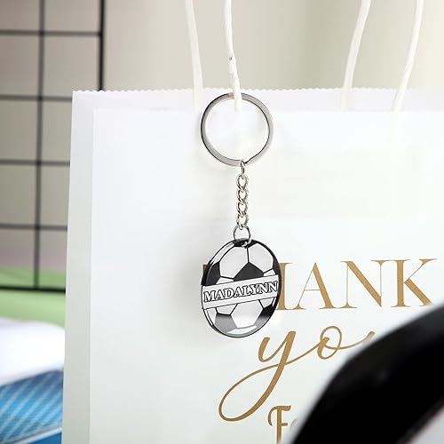 Miniatura 6 de 30 juegos de llaveros deportivos para fiestas de equipo, regalos de acrílico para bricolaje, llaveros con nombre, fútbol, sóftbol, béisbol, regalo