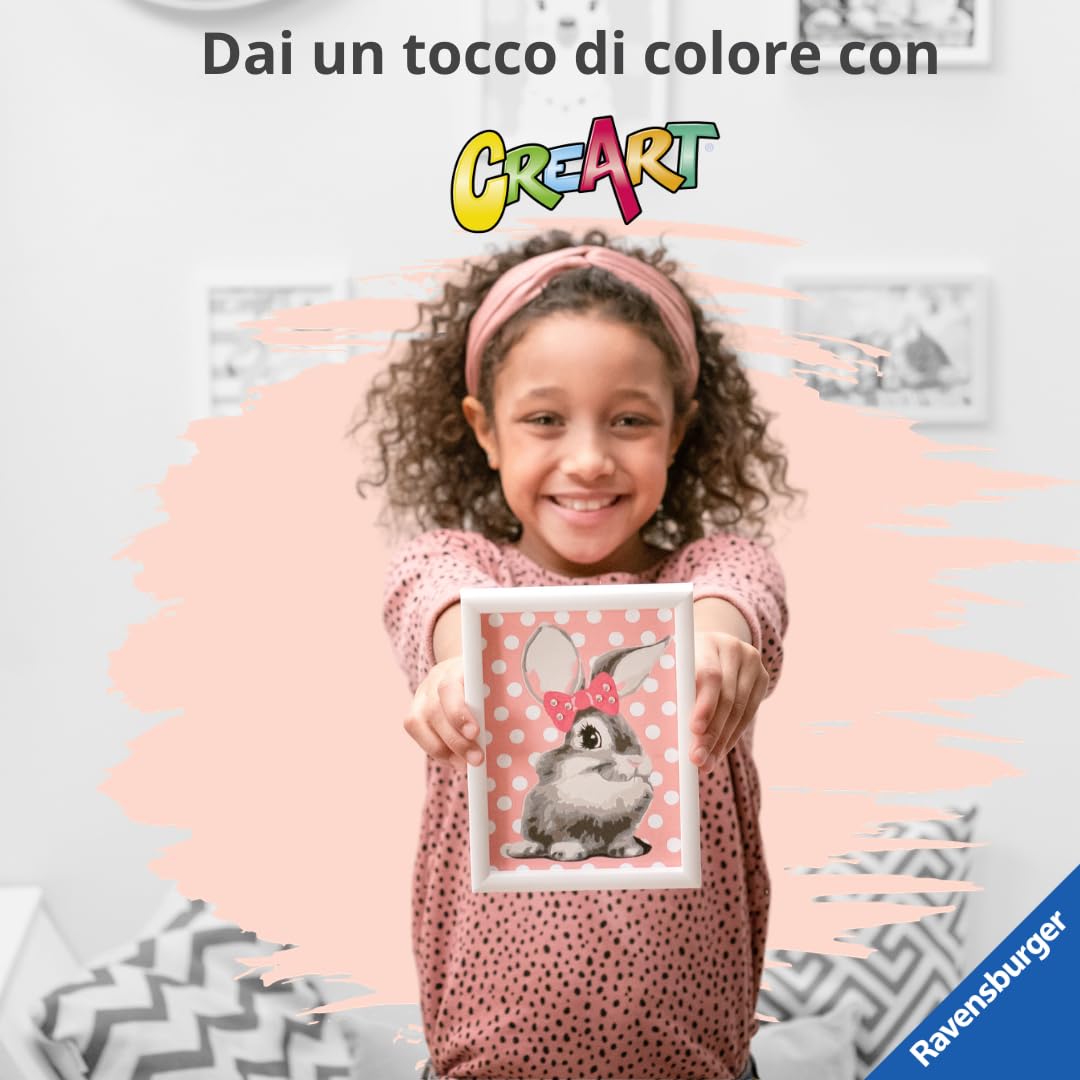 Ravensburger - CreArt Serie E sulla Coperta, Dipingere 9+ Anni, Multicolore, 202102 & CreArt 200733, Delfini Amici, Dipingere con I Numeri Bambini, Età Raccomandata 7+, Multicolore, 18 x 13 cm