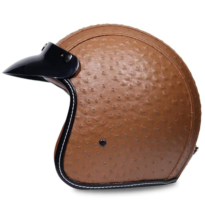 Buy DKZK Motorcycle Helmet, Half Helmet Open Face Helmet Retro Harley