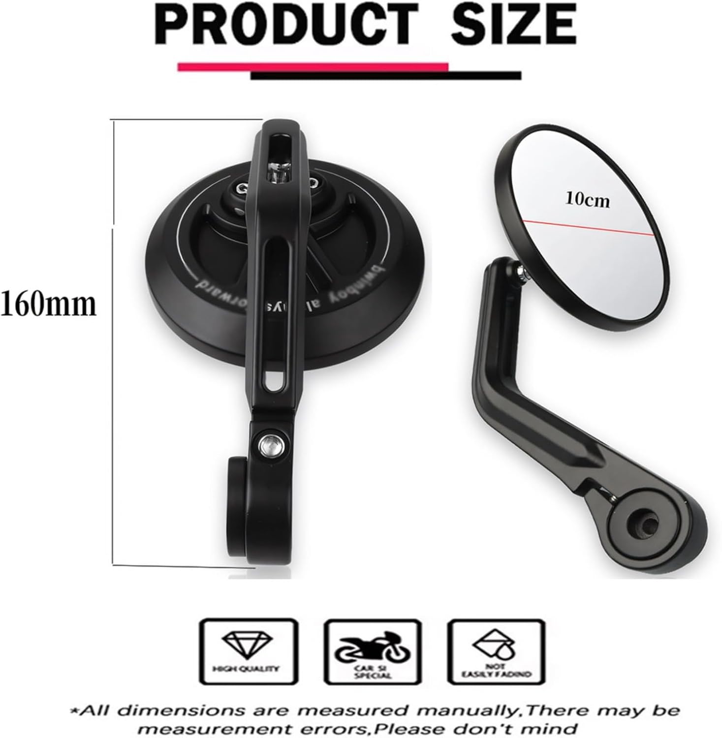 FOR Triple 765 RS Speed Twin 1200 900 triple765 rs speed twin 1200 900 2025 Motorcycle CNC Handlebar Rearview Mirror Adjustable Rotating Aluminum Alloy Handlebar Side Mirrors