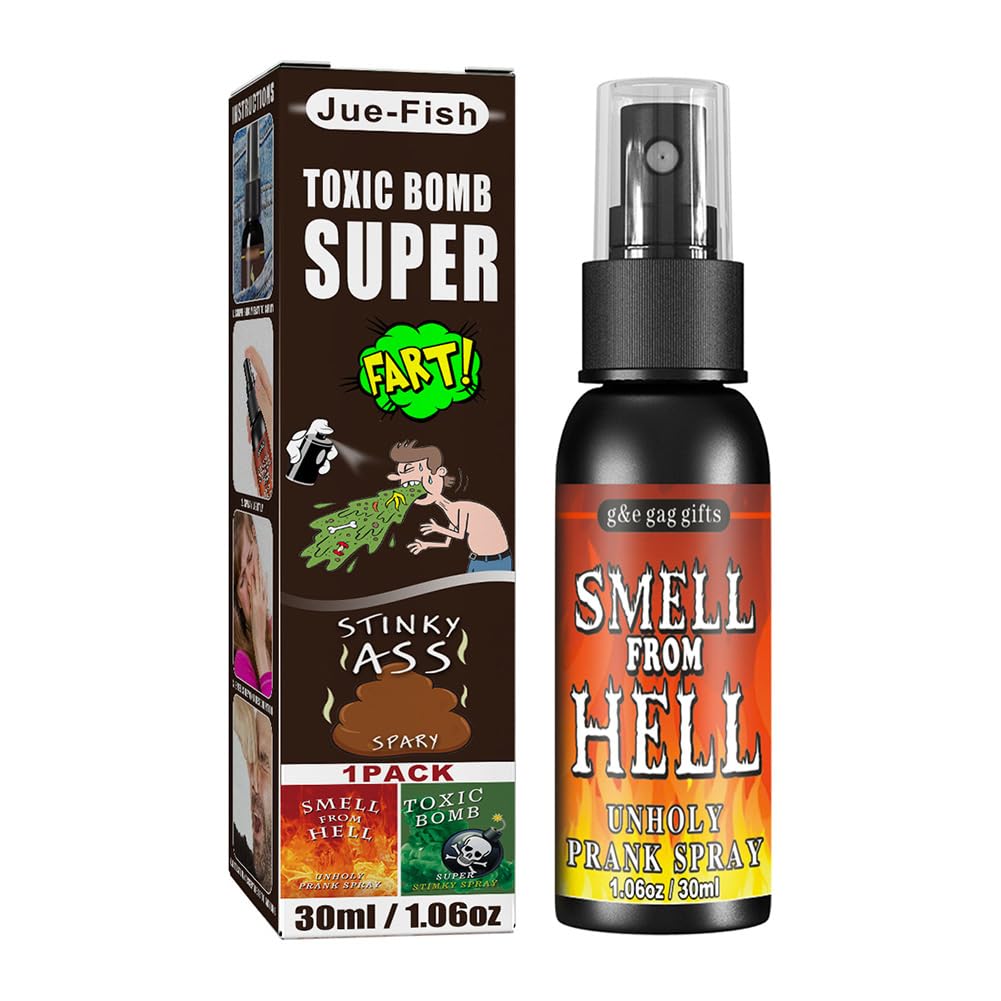 Fart Gag Spray Prank Joke Plastic Fart Gag for Adults Terrible Stinky Fart Spray Non Toxic for Halloween