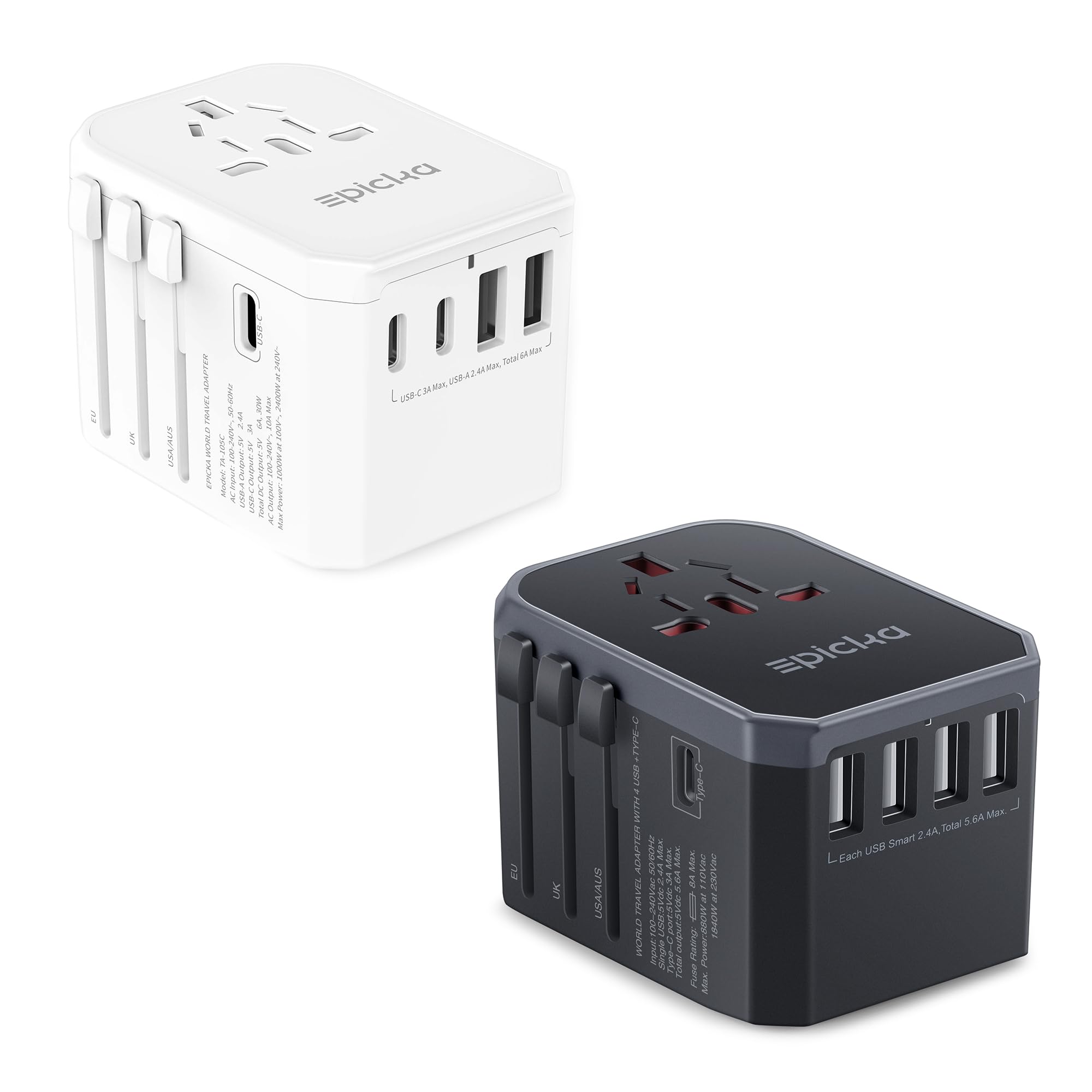 Epicka Universal Travel Adapter TA-105 Max