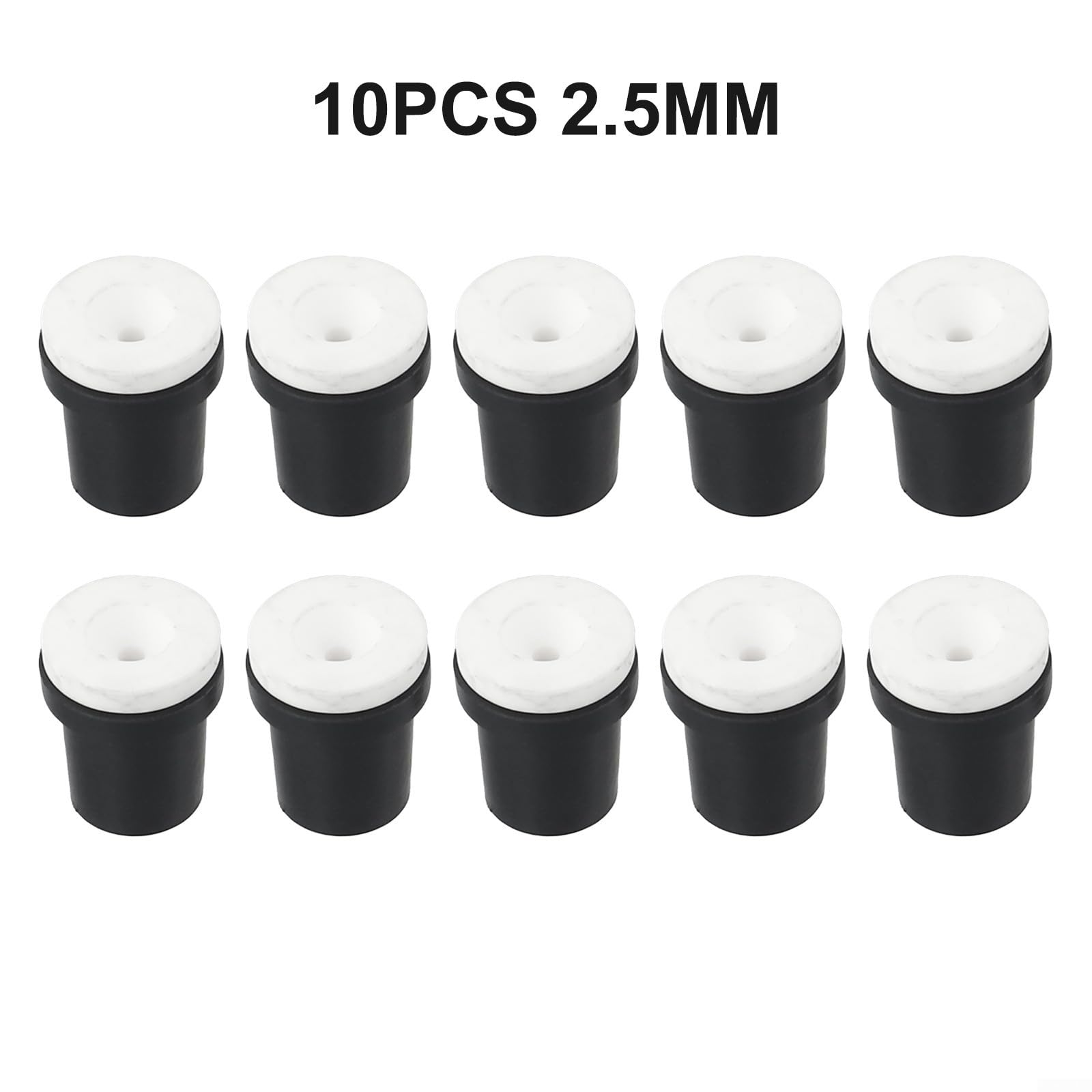 Lot de 10 buses de sablage, buse de rechange pour réservoirs de sablage de 5 gallons, pointe de sablage de 2 à 3,5 mm (2,5 mm)