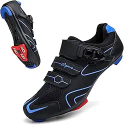 Tênis de ciclismo masculino feminino compatível com Peloton Indoor Bicycle Pedals Clip in Road Bike Shoes pré-instalado com Look Delta Cleats