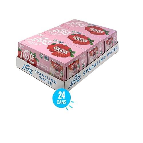Miniatura 3 de Nixie Agua con gas, hibisco de fresa, latas de 12 onzas líquidas, paquete de 24 Orgánico, sin OMG, 0 calorías, 0 azúcar, 0 sodio
