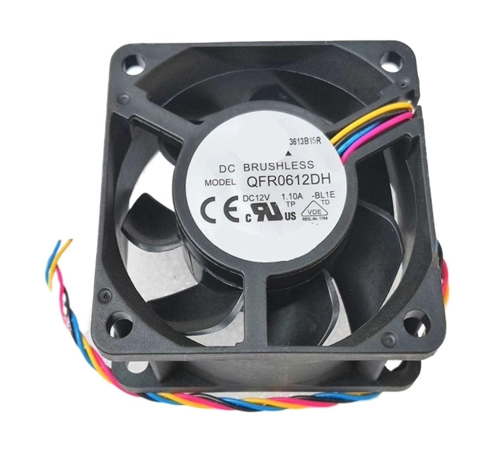 KWQNPHTRN QFR0612DH 12V 1.10A 6025 6CM Dual Ball 4-Wire Speed Control Fan