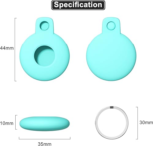 Miniatura 7 de Llavero para Airtag con llavero Airtag, funda para Airtag de Siliocne, lindos accesorios para Airtag para niños, equipaje, collar de perro y gato,