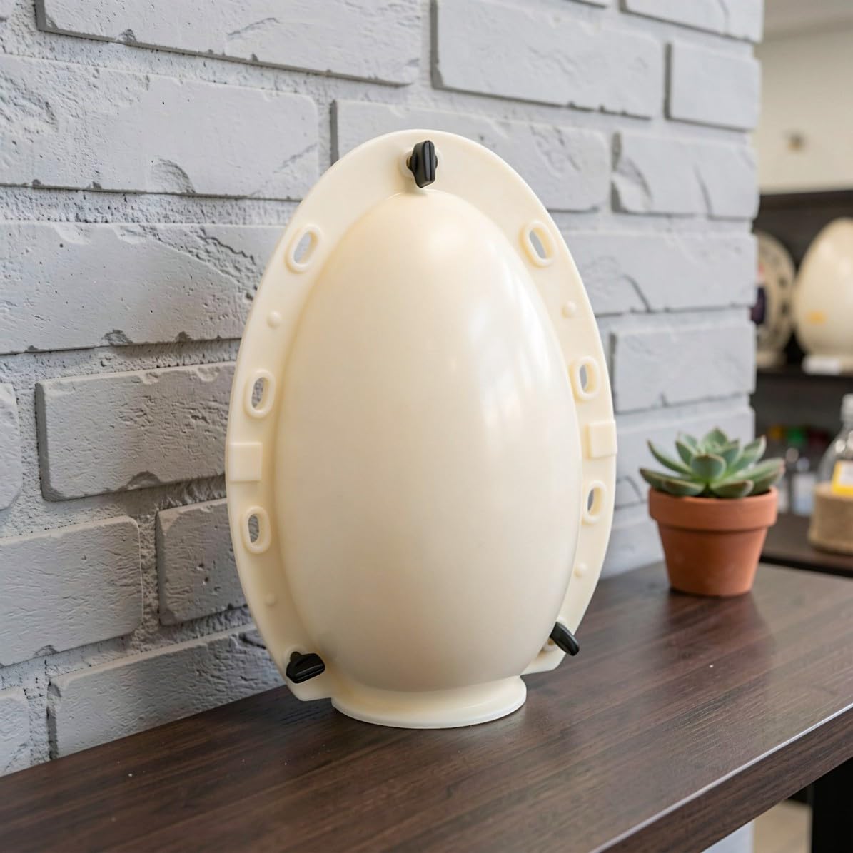 Molde de Plástico para Romper Huevos, Blanco, Reutilizable y Rellenable