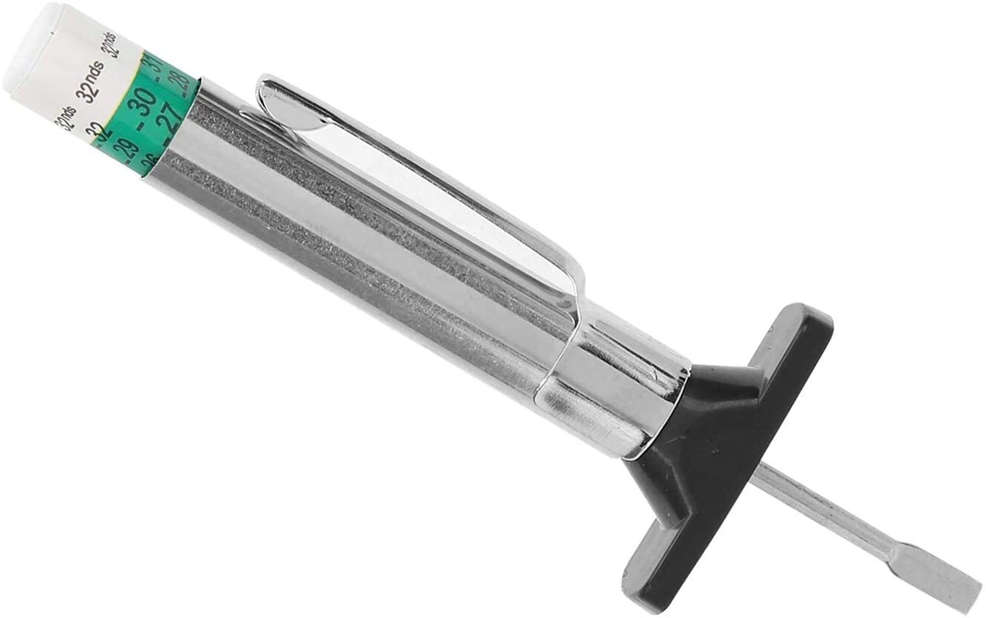 Reifentiefenmesser, 0–25 mm, Autoreifen-Profiltiefenmesser, Tester, Autoreifen-Messwerkzeug, universell (Color : Two-color)