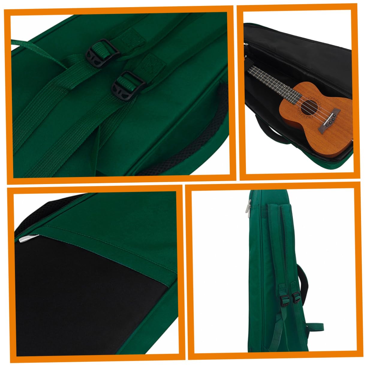 Sac de Transport pour Ukulélé Étui Oxford avec Bandoulière Rembourrée et Design Élégant pour Musiciens Voyage