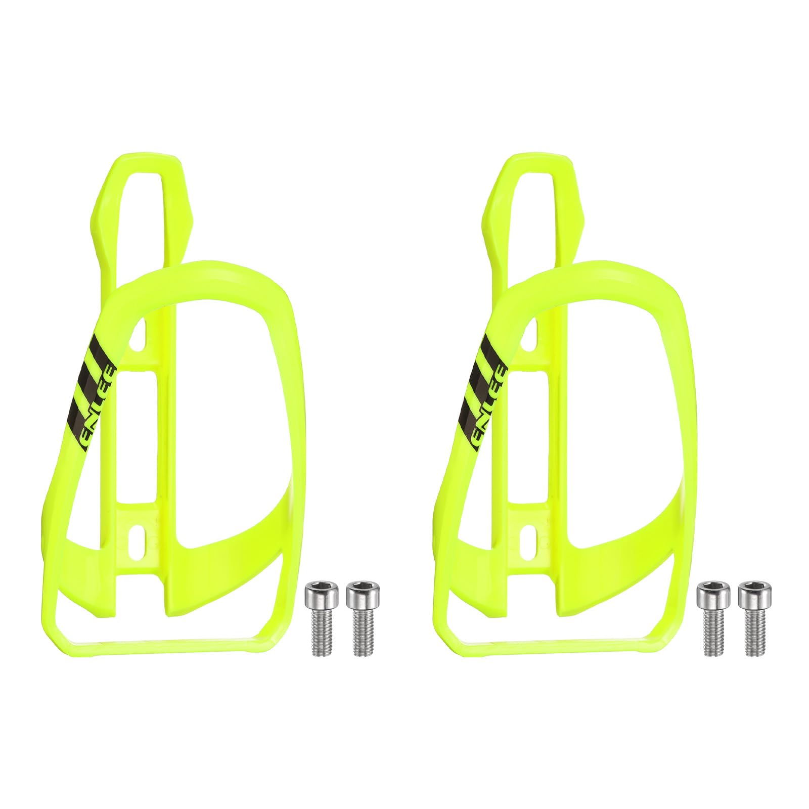 sourcing map 2pcs Bicycle Water Bottle Holder Lightweight Universal Bike Bottle Cages Top Load Cycling Cup Holder for MTB Road Gravel, Yellow