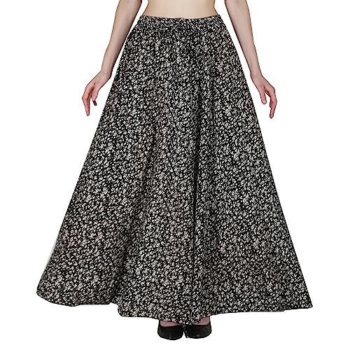 Image of Sttoffa Cotton Printed Women Wear Maxi Long Skirt 40 inch inch Full Length