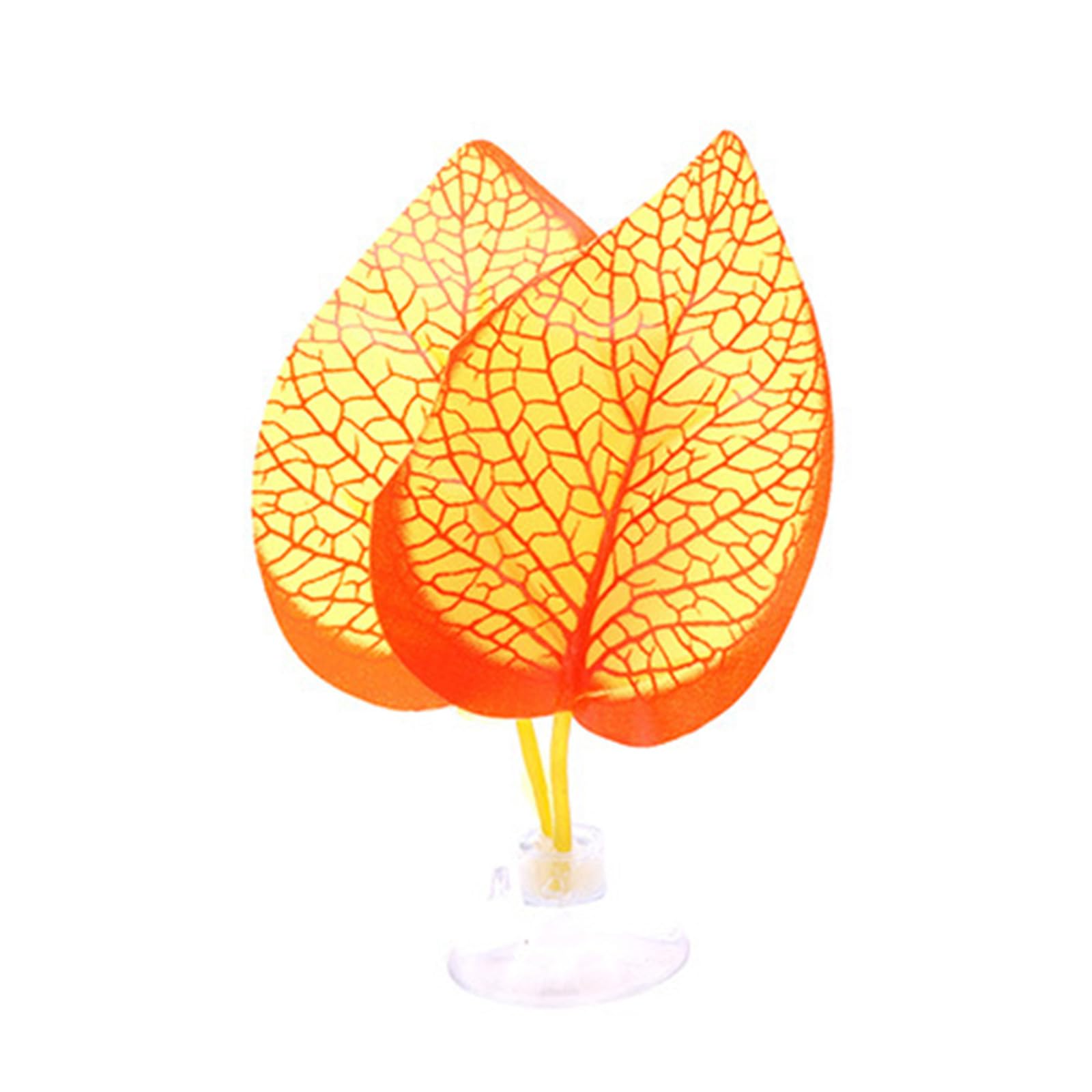 NEWFT Fish Hammock Plant Suction Cup Bed Realistic Pad Hammock Bed for FishTanks Aquariums Habitats Decoration