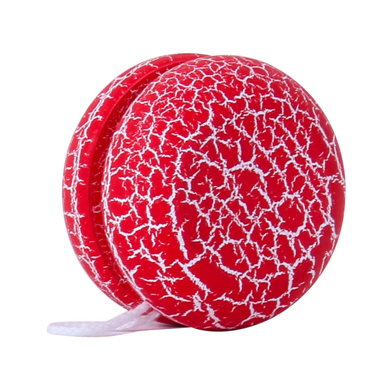 ifundom 1Pc Wooden Crack Yoyo Ball for Unique Design Great Present for Enhances Color Recognition and Wrist Strength Fun Plaything for Boys and Red